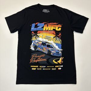 LZ MFG Racing Tee Shirt Adult Large Black Pursuit of Perfection Auto Men